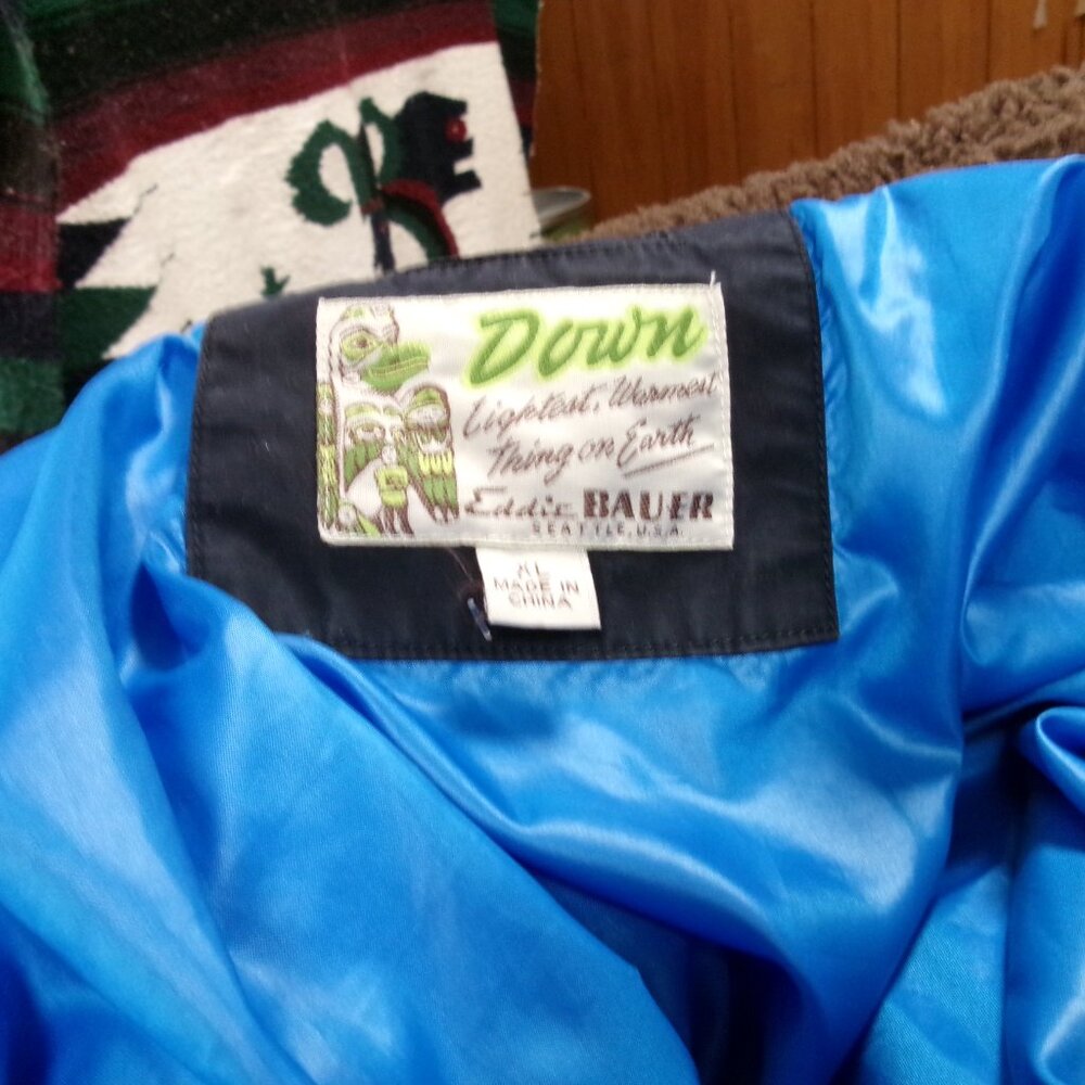 Mens xl Eddie Bauer yukon model goose down coat premium Aristocrat of Down - Picture 3 of 13